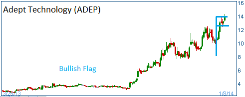 Bullish Flag on ADEP