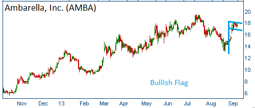 Bullish Flag on AMBA