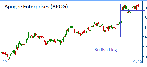 Bullish Flag on APOG