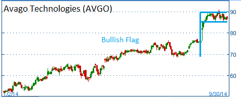 Bullish Flag on AVGO