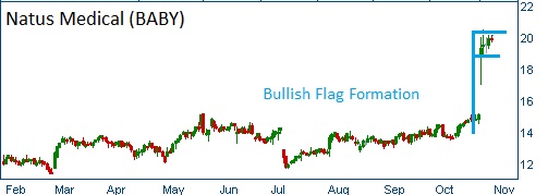 Bullish Flag on BABY