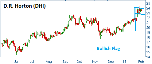 Flag Formation on DHI