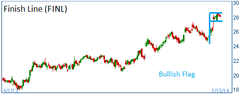 Bullish Flag on FINL