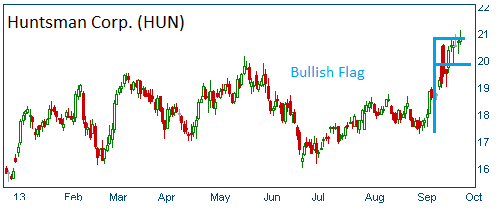 Bullish Flag on HUN