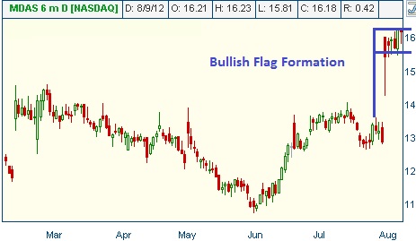 Flag Formation on MDAS