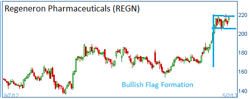 Bullish Flag on REGN