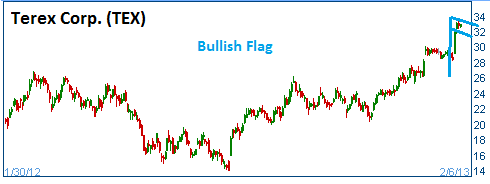 Bullish Flag on TEX