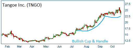 Bullish Cup & Handle on TNGO