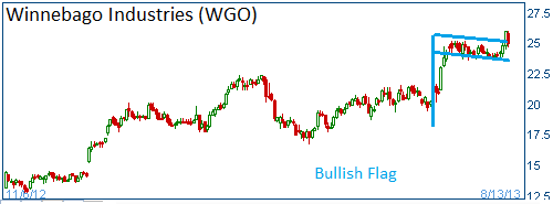 Bullish Flag on WGO